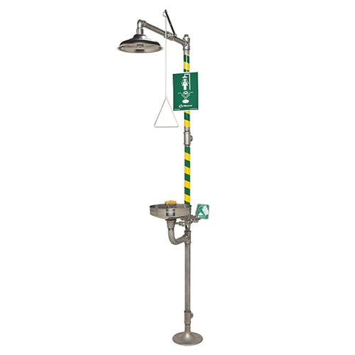 CAD Drawings BIM Models Haws Corporation Model 8330: AXION® MSR Combination Corrosion Resistant Shower and Eye/Face Wash 